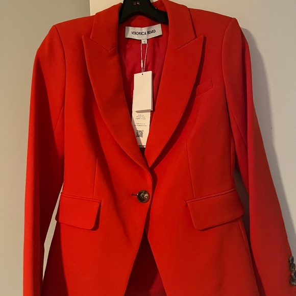 Veronica Beard Red Blazer - Picture 1 of 7